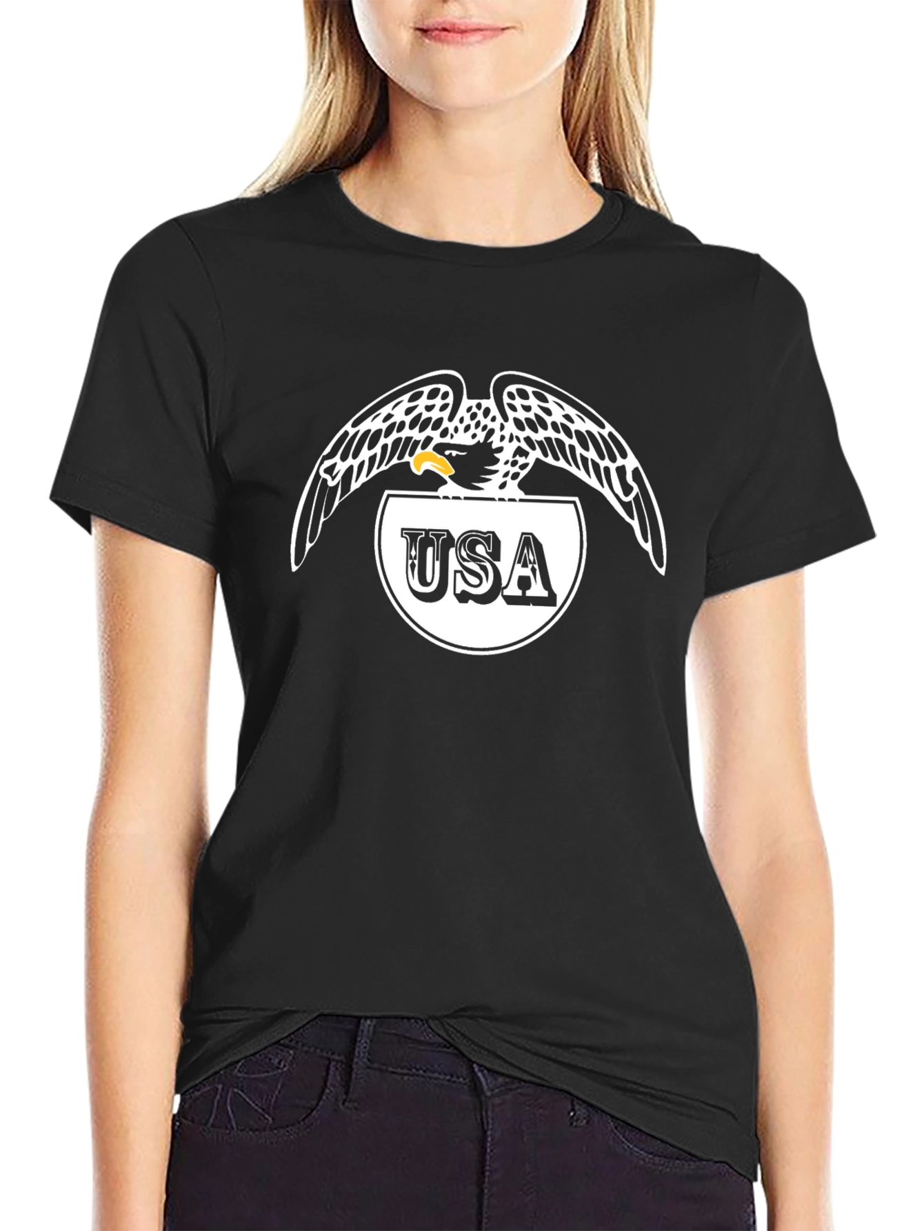 Eagle USA Graphic Black T-Shirt