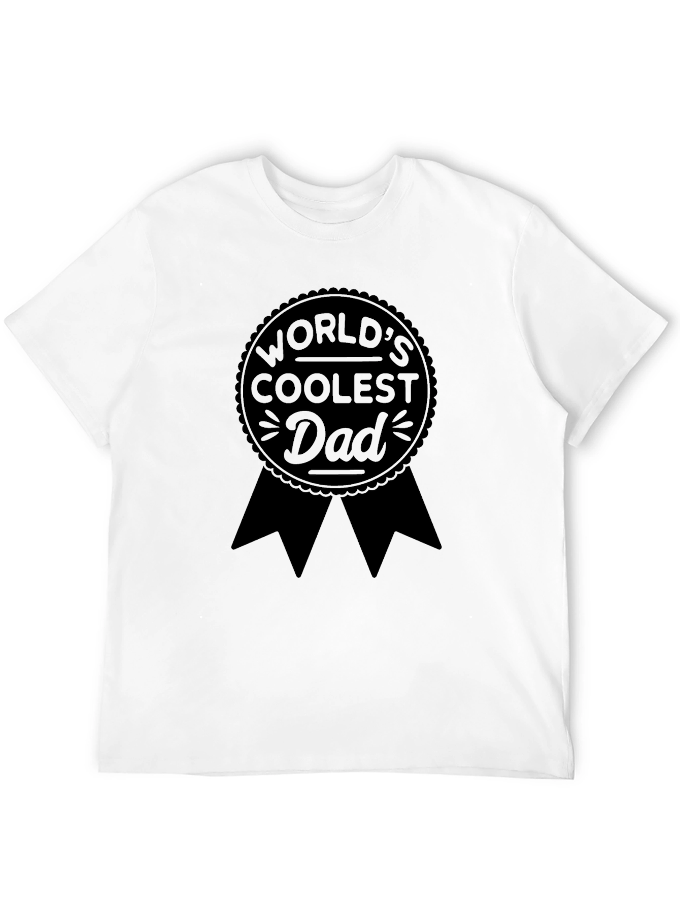 Worlds Coolest Dad - Mens Black T-Shirt