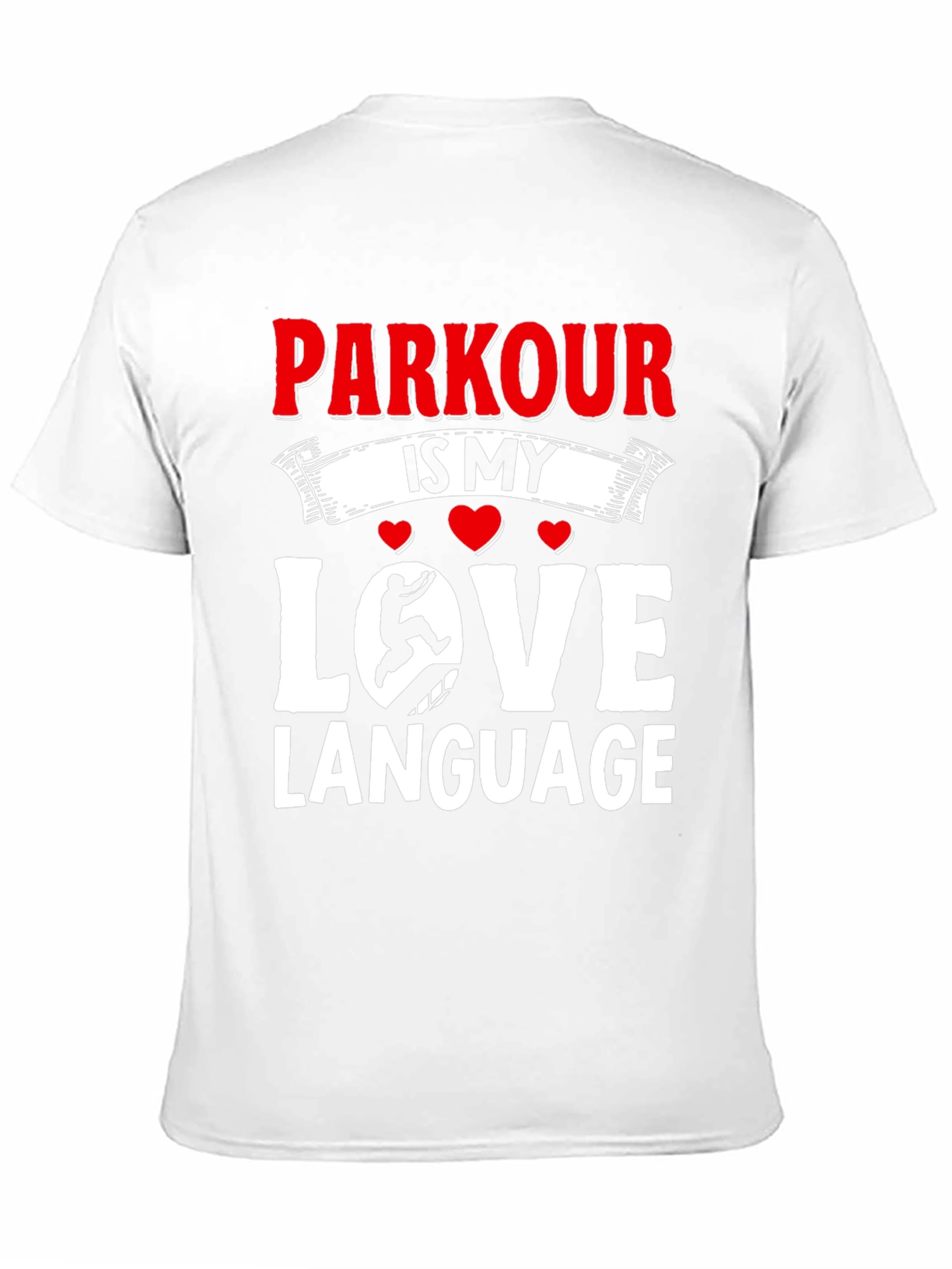 Parkour Is My Love Language Black T-Shirt