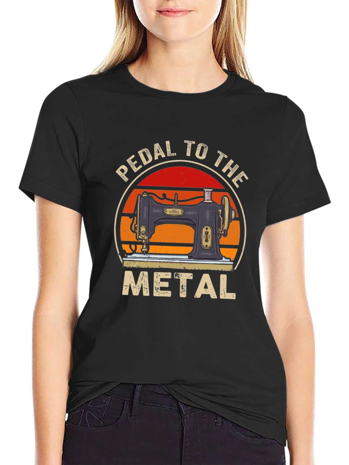 Pedal to the Metal Sewing Machine T-Shirt