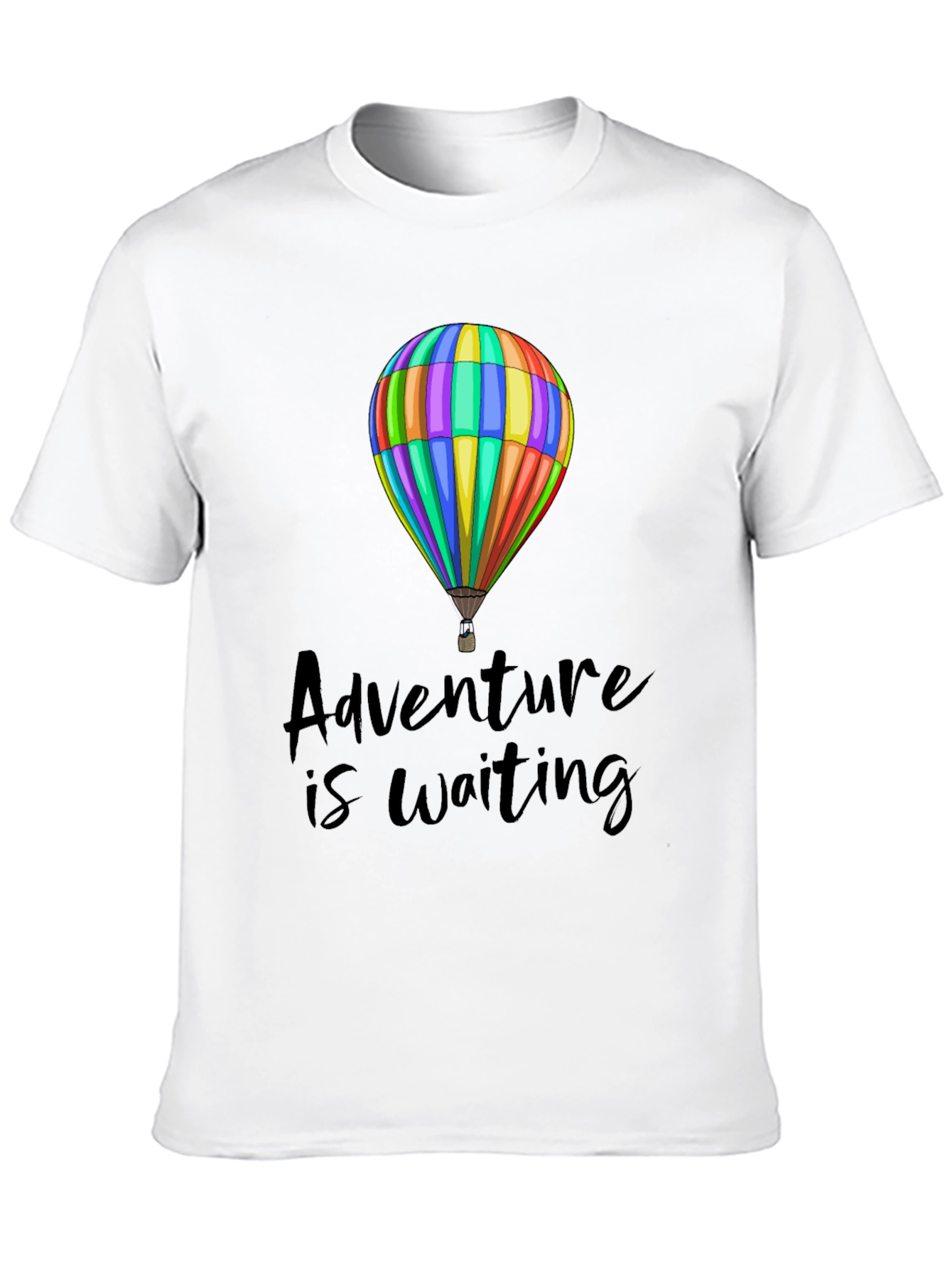 Adventure Waiting Hot Air Balloon Graphic Tee