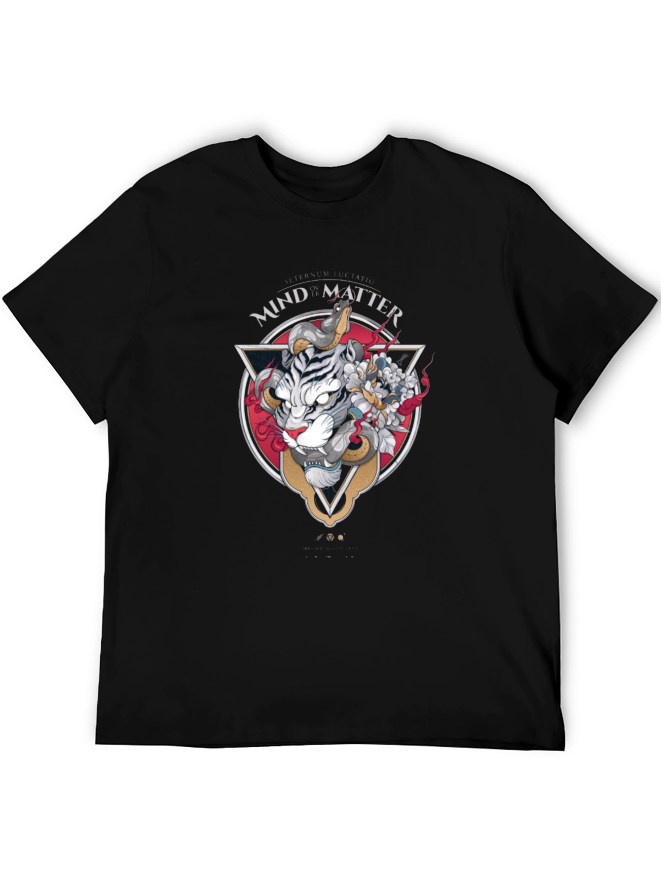 Mind Matter Tiger Graphic Tee - Black