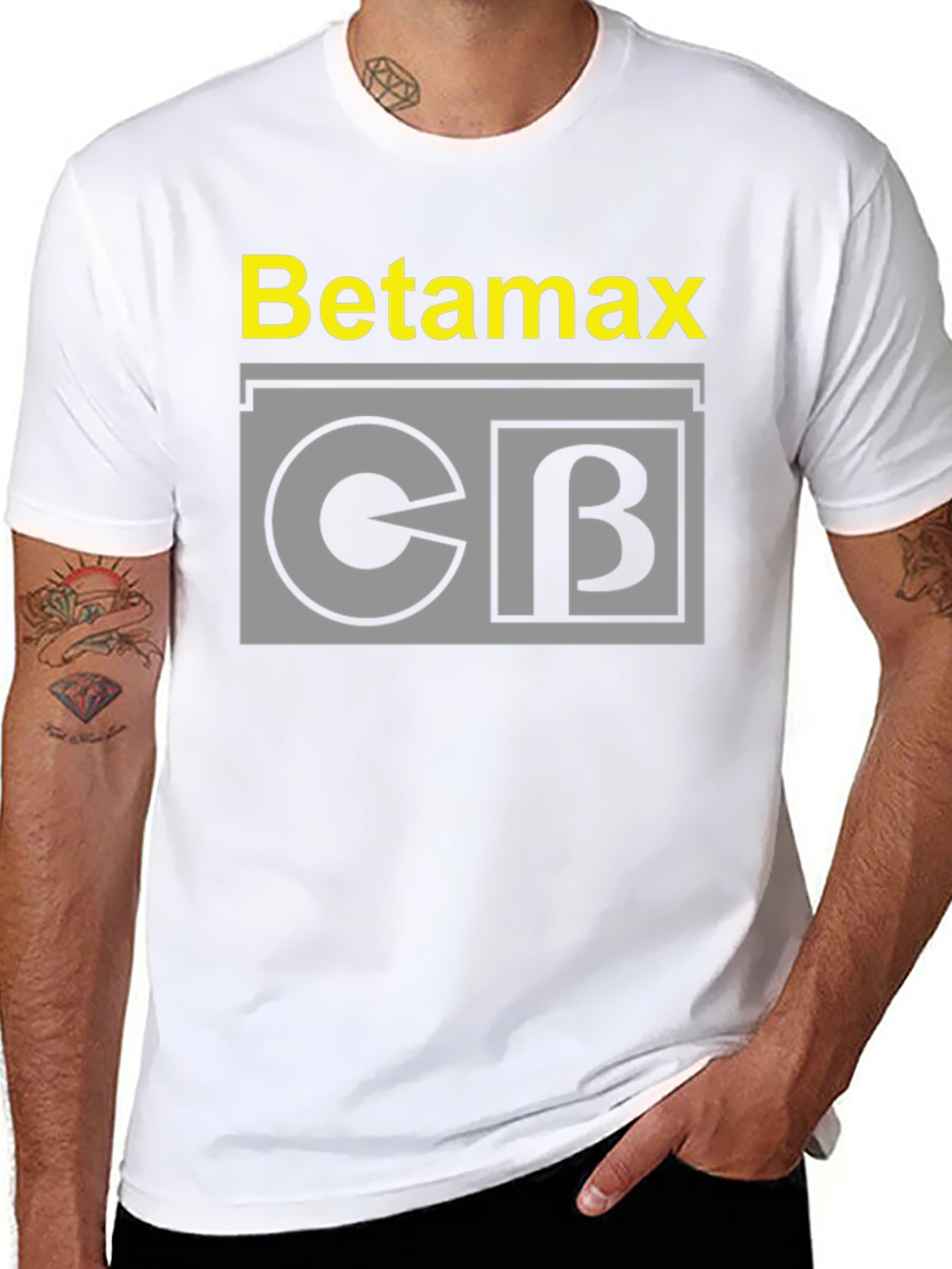 Betamax T-Shirt Retro Video Cassette Tape Design