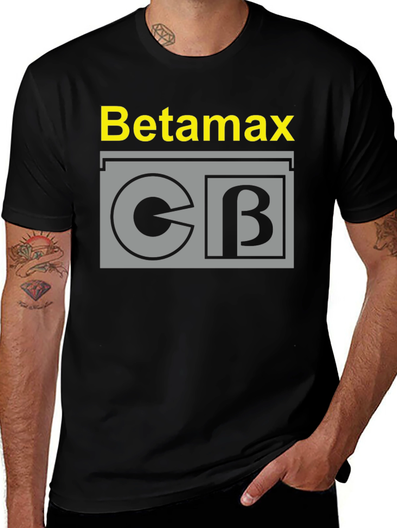 Betamax T-Shirt Retro Video Cassette Tape Design