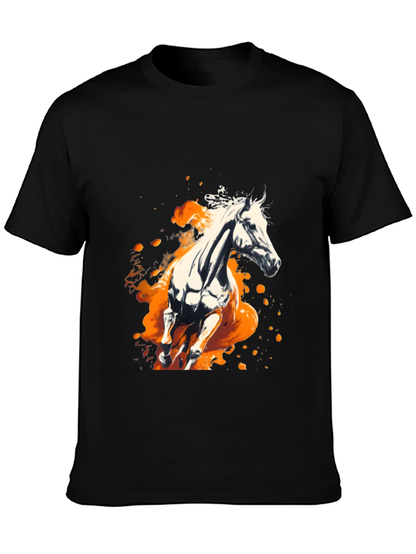 Horse Graphic Black T-Shirt