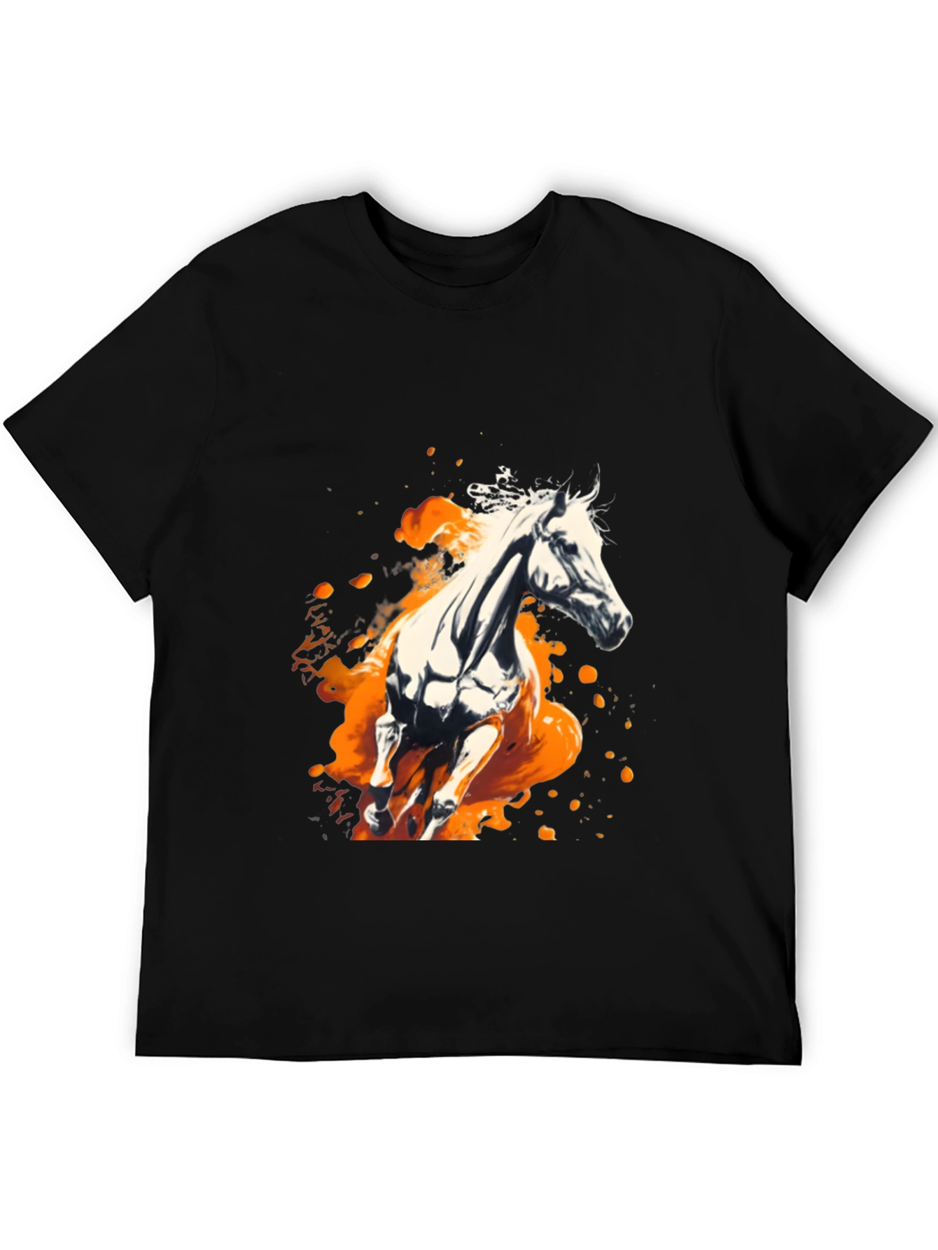 Horse Graphic Black T-Shirt