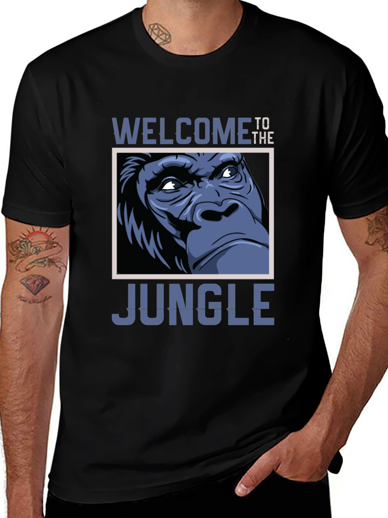 Welcome to the Jungle Gorilla Graphic Tee