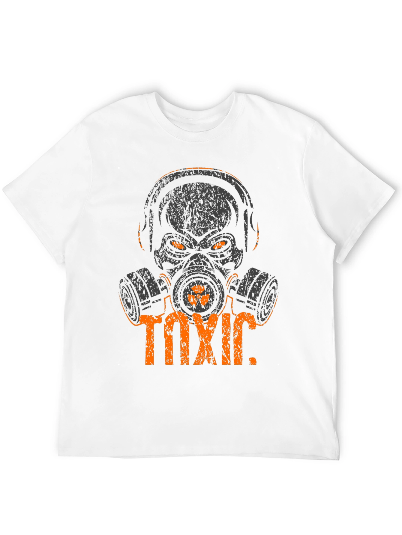 Toxic Skull Graphic Tee - Black Cotton T-Shirt