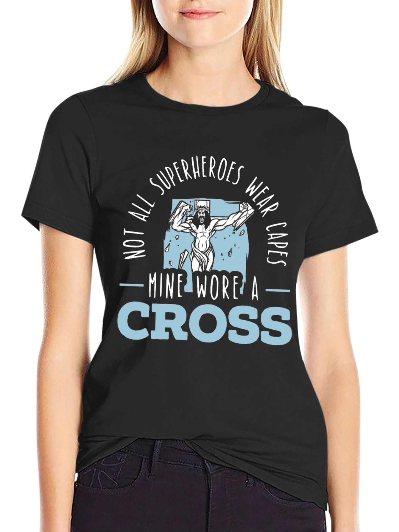 Superheroes Wear Crosses T-Shirt - Christian Graphic Tee