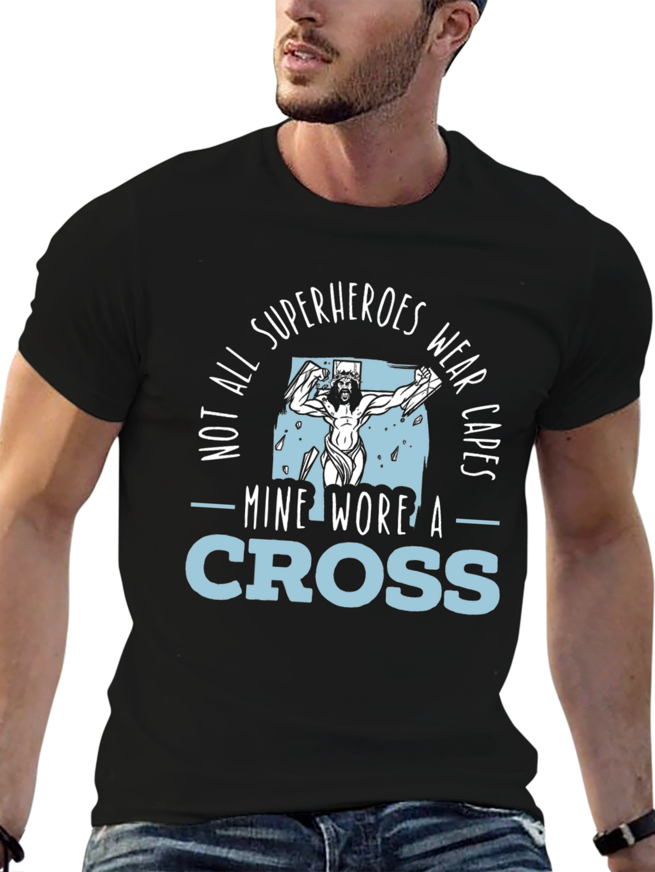Superheroes Wear Crosses T-Shirt - Christian Graphic Tee