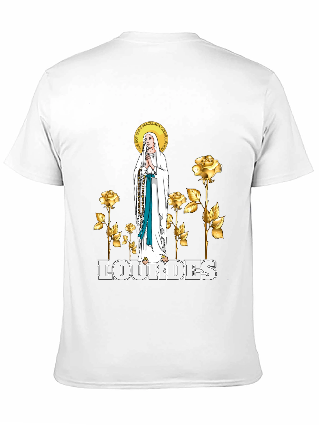 Lourdes Graphic T-Shirt - Religious Apparel