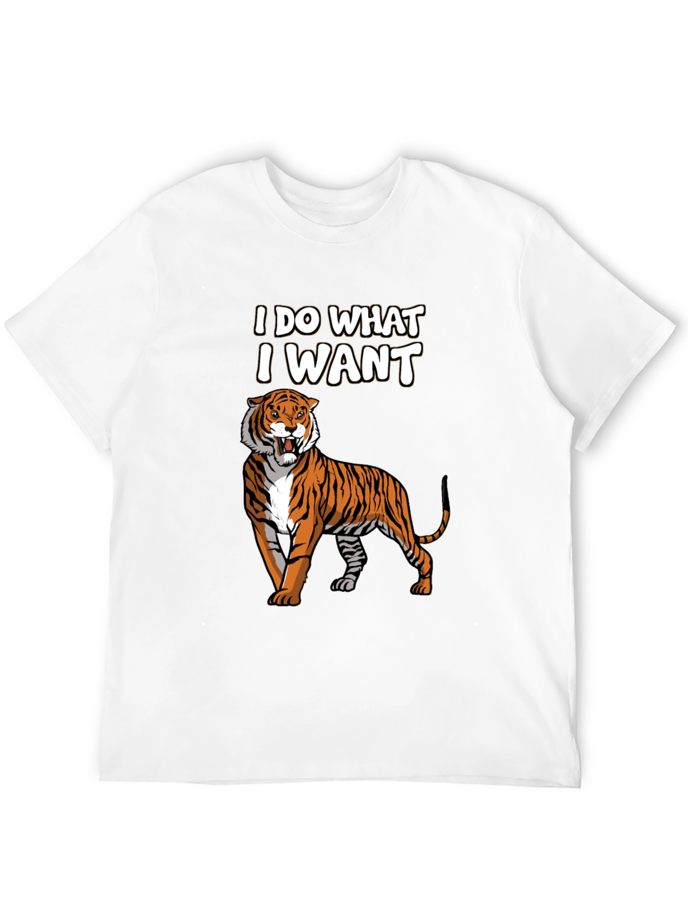 I Do What I Want Tiger Graphic T-Shirt