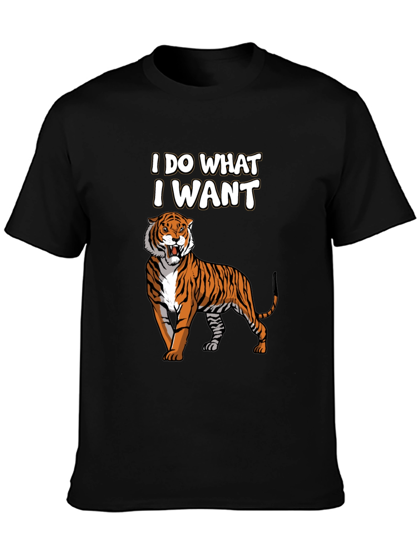 I Do What I Want Tiger Graphic T-Shirt