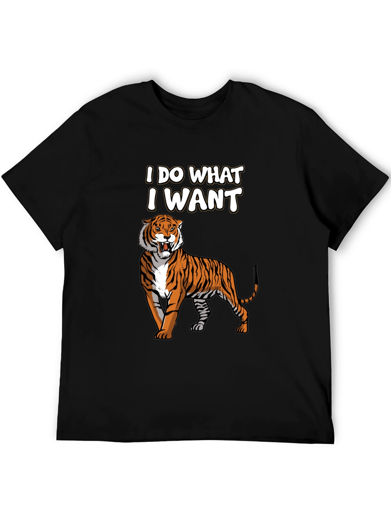 I Do What I Want Tiger Graphic T-Shirt