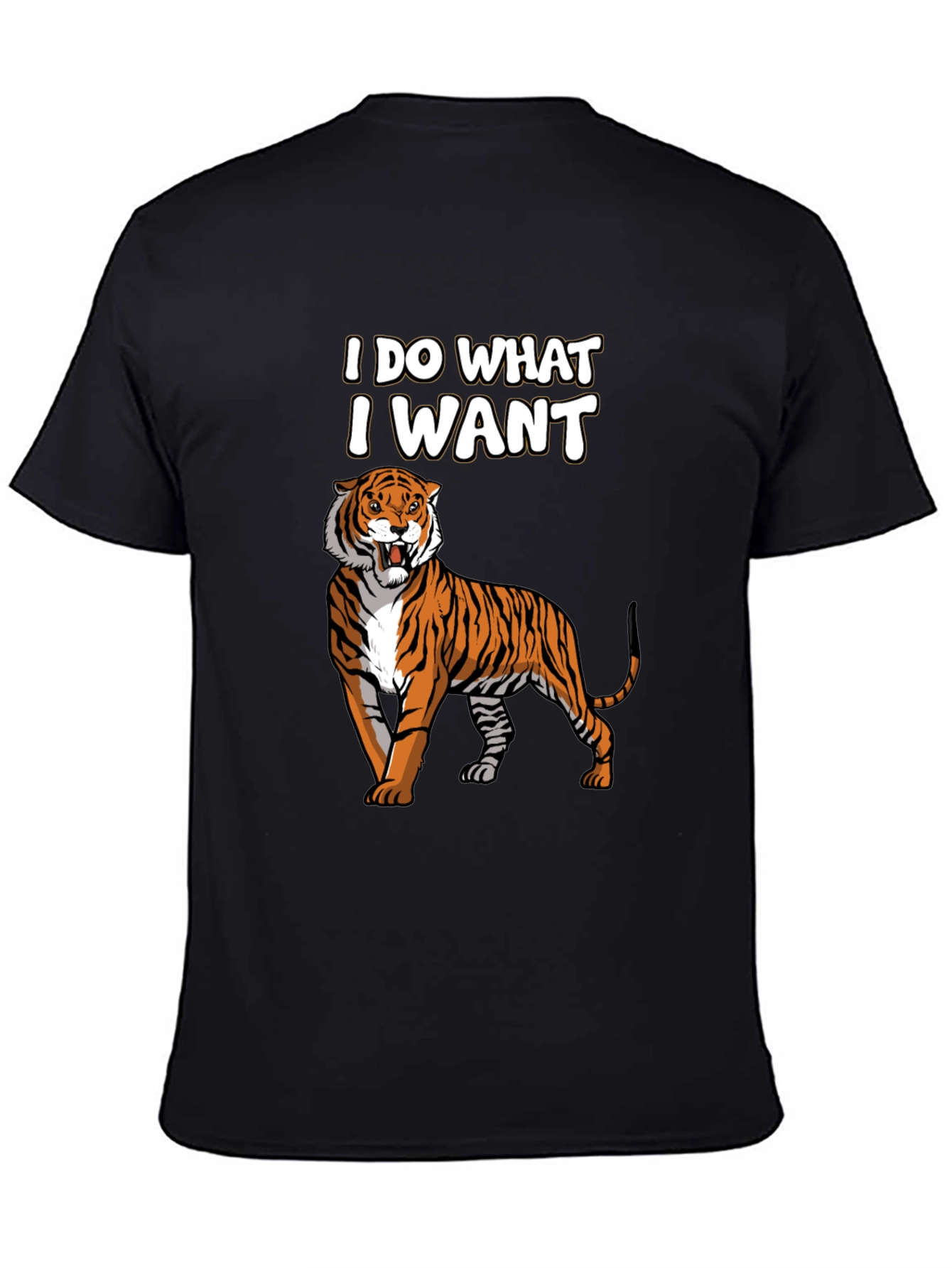 I Do What I Want Tiger Graphic T-Shirt