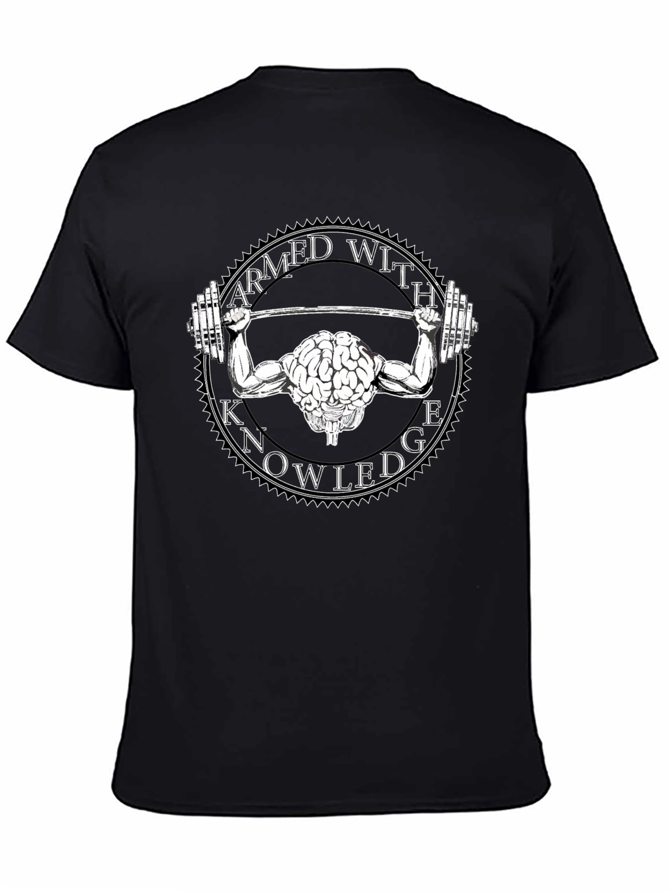 Armed With Knowledge Brain Lifting T-Shirt