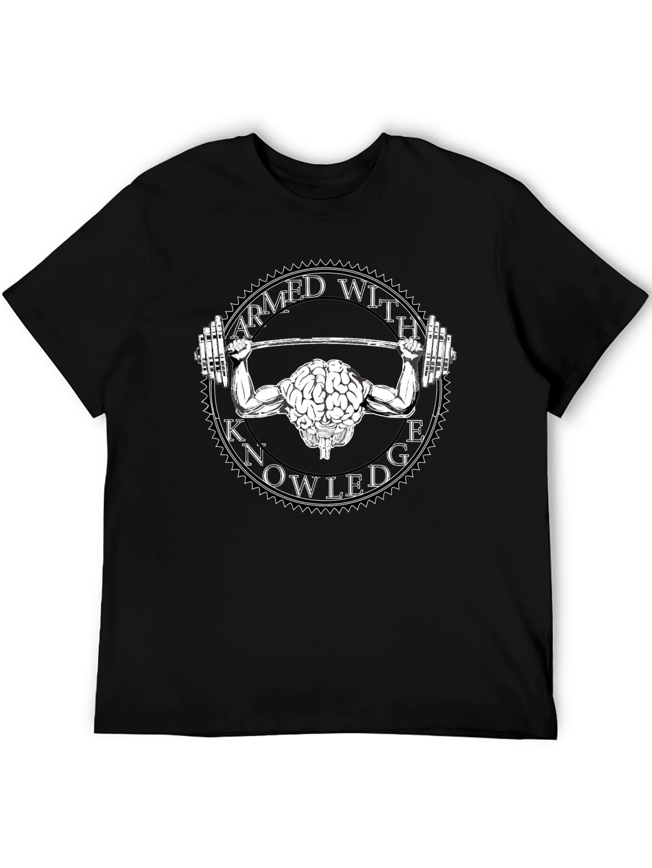Armed With Knowledge Brain Lifting T-Shirt