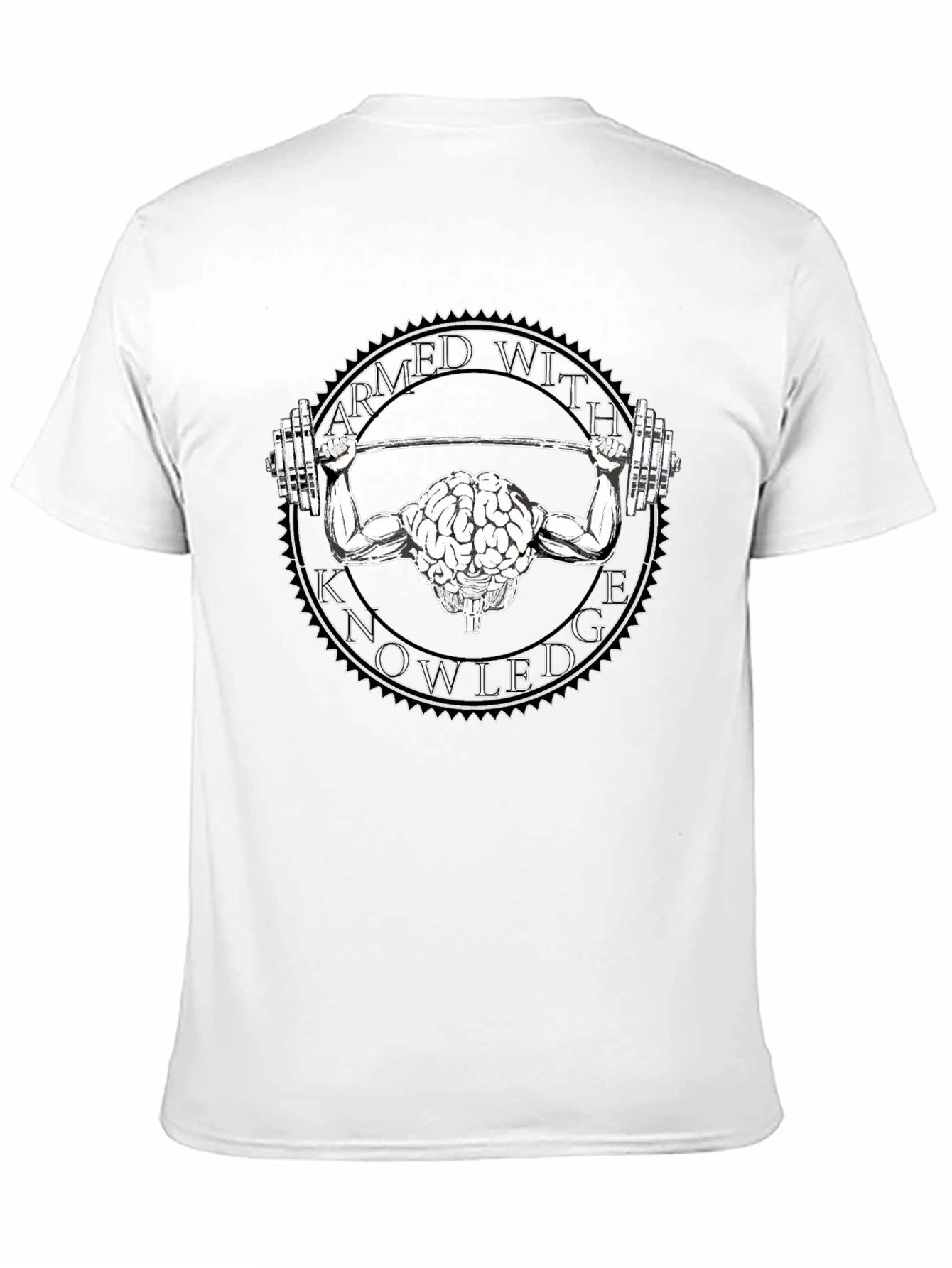 Armed With Knowledge Brain Lifting T-Shirt