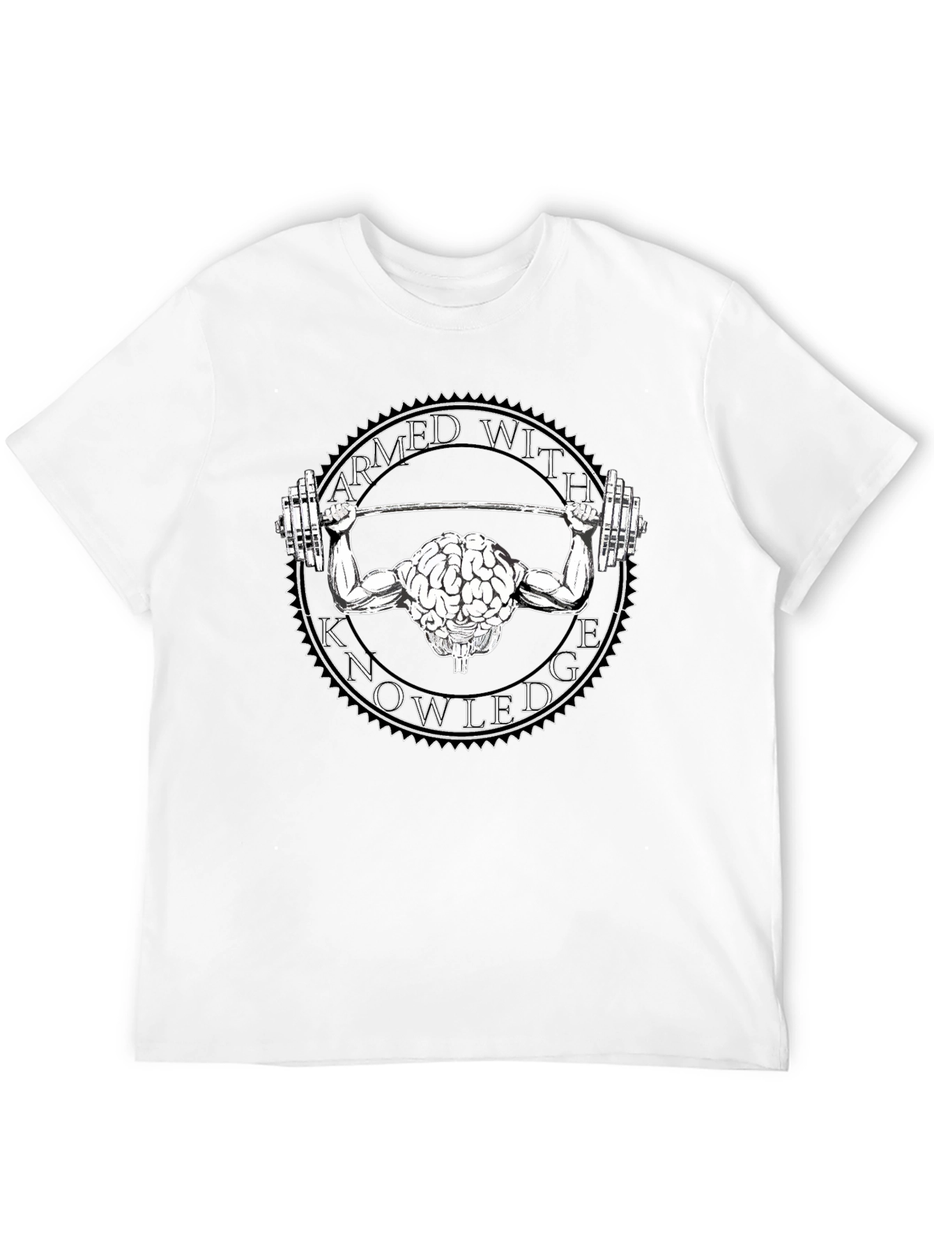 Armed With Knowledge Brain Lifting T-Shirt