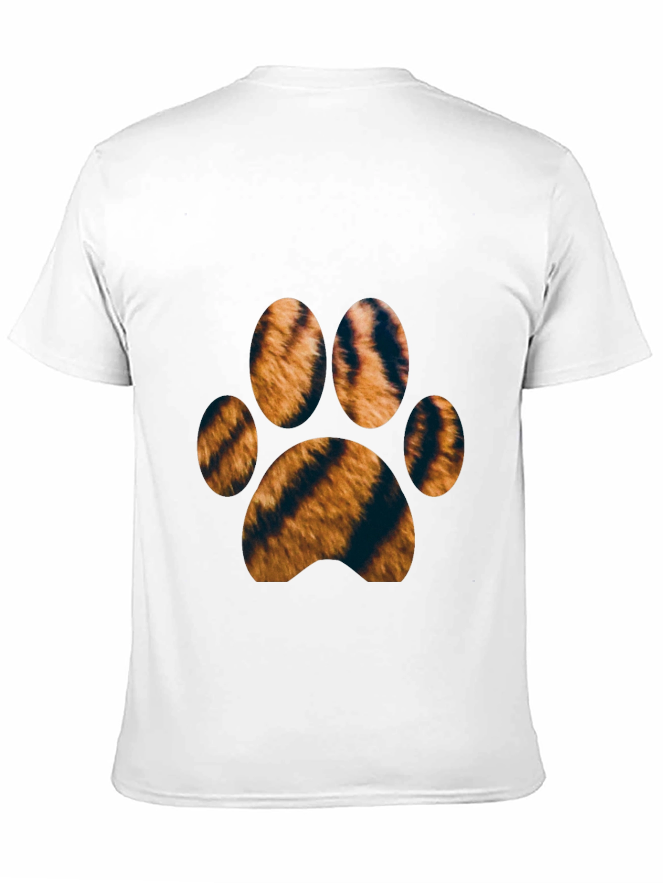 Tiger Paw Print T-Shirt - Black