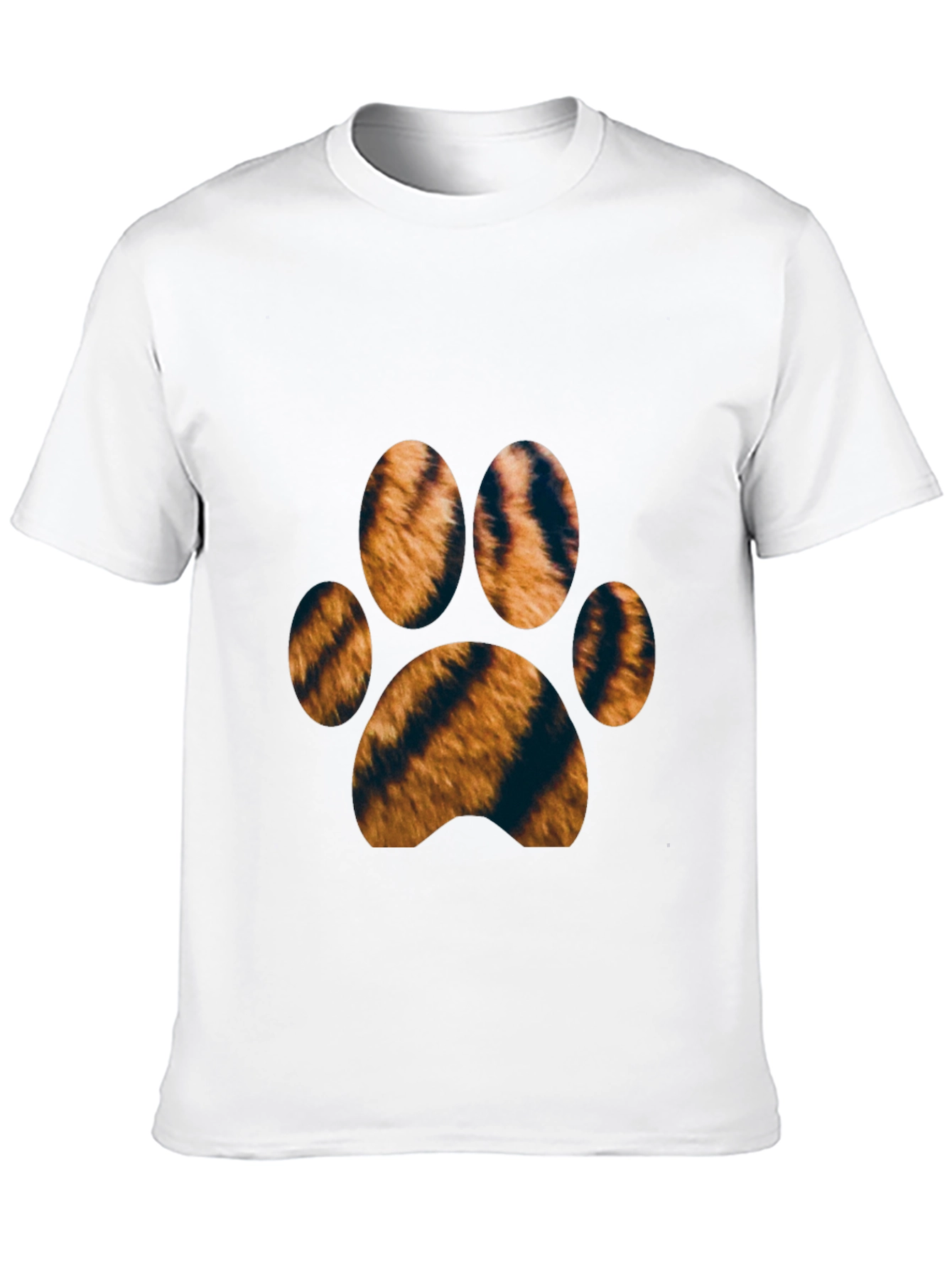 Tiger Paw Print T-Shirt - Black
