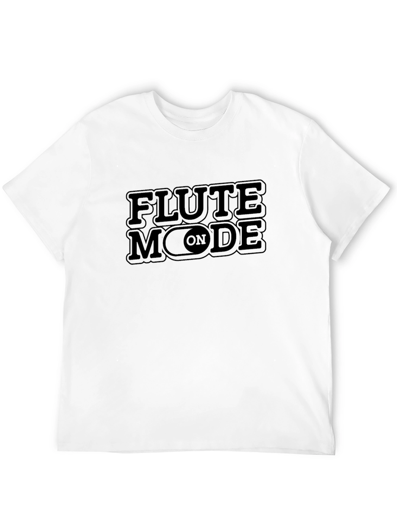 Flute Mode On Black Graphic T-Shirt