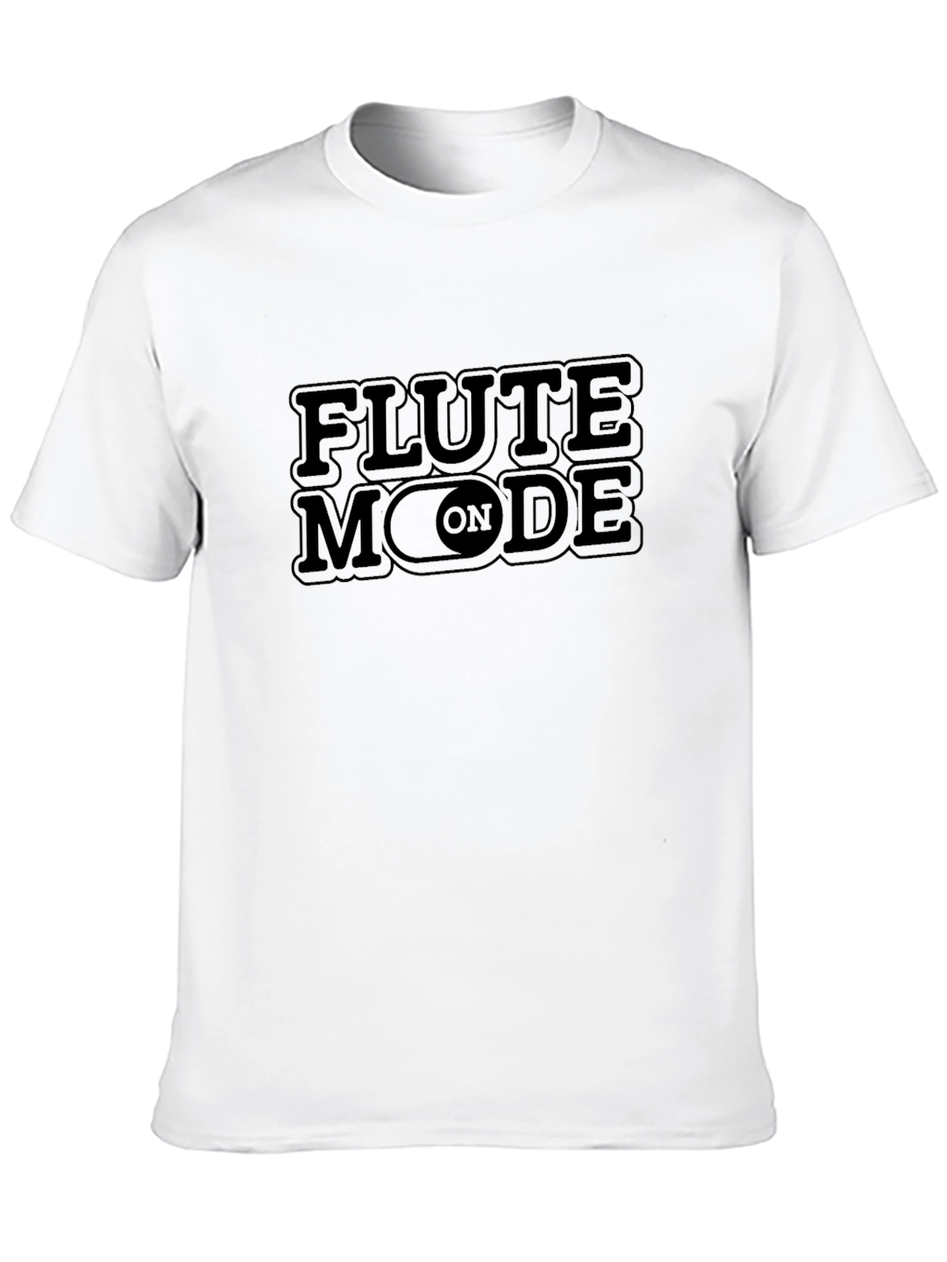 Flute Mode On Black Graphic T-Shirt