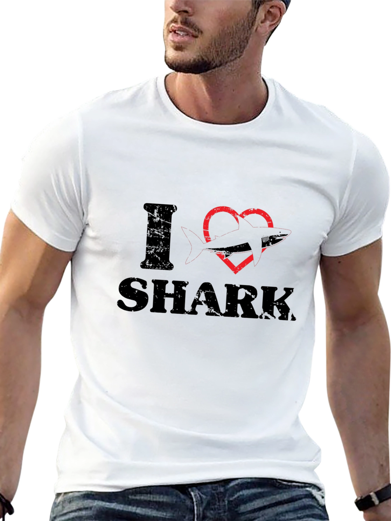 I Heart Shark Graphic T-Shirt