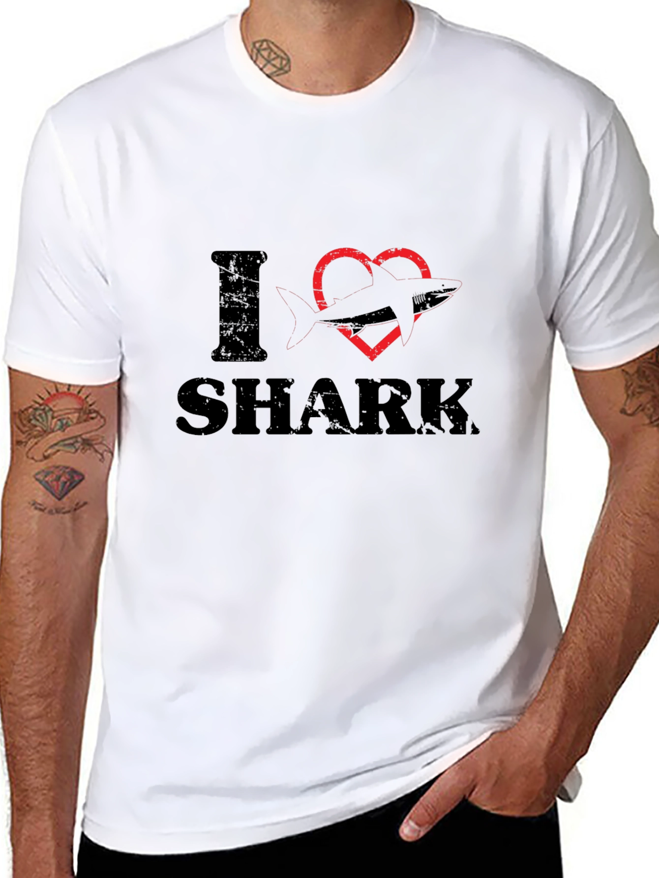 I Heart Shark Graphic T-Shirt