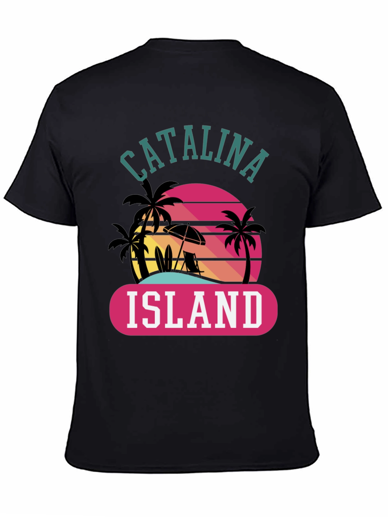 Catalina Island Graphic Tee - Retro Beach Vibes