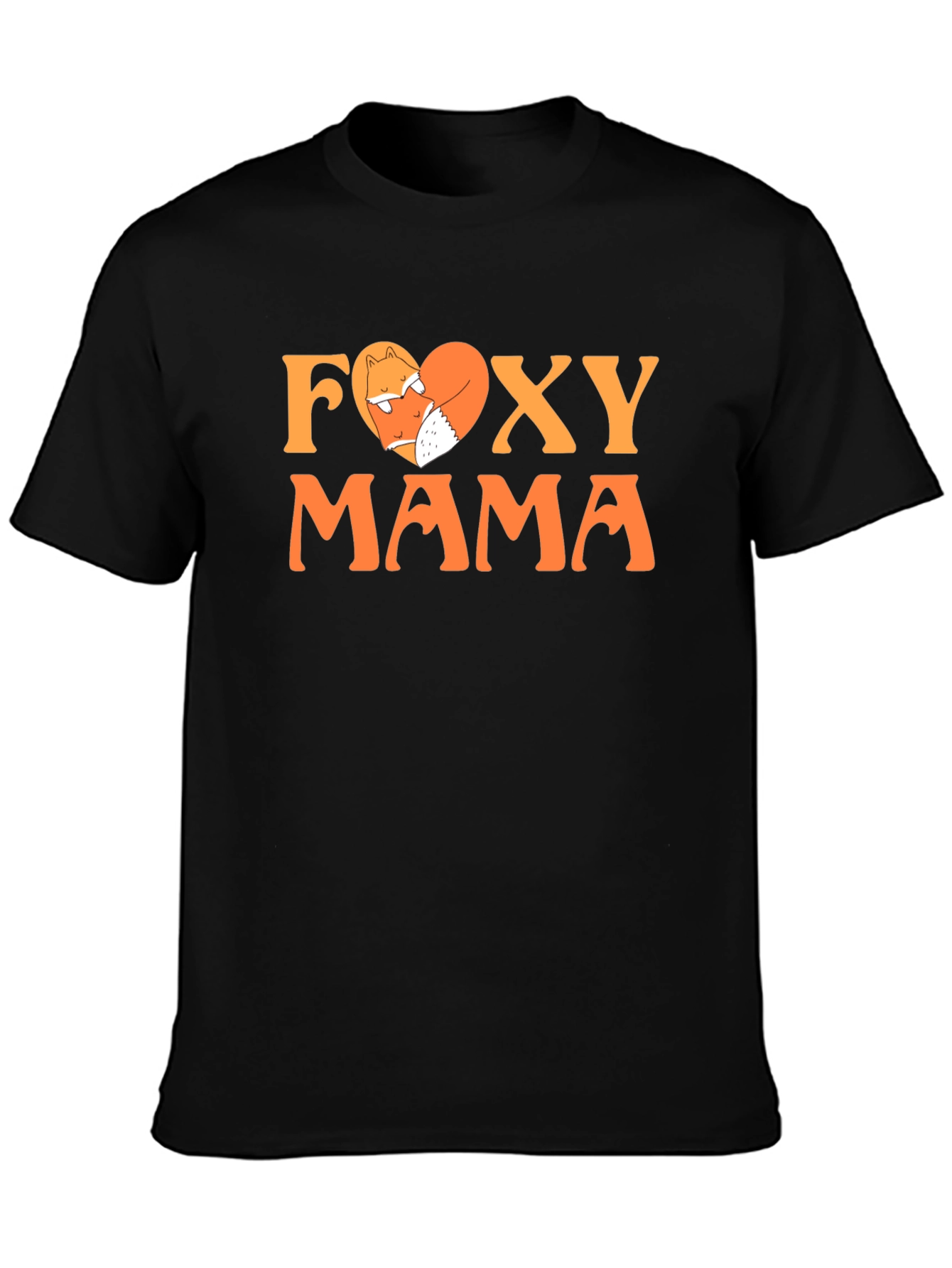 Foxy Mama Graphic Tee - Cute Fox Heart T-Shirt