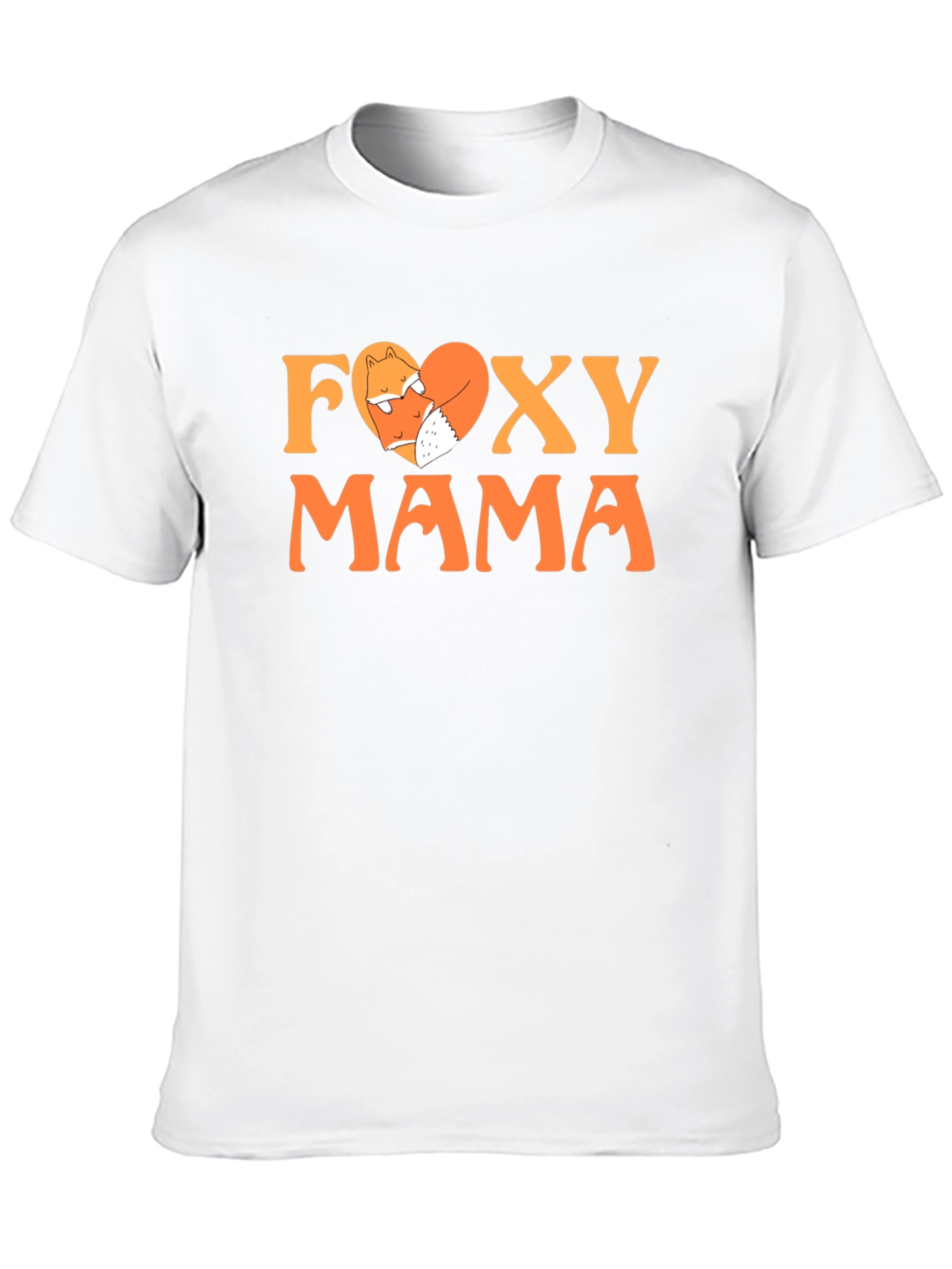 Foxy Mama Graphic Tee - Cute Fox Heart T-Shirt
