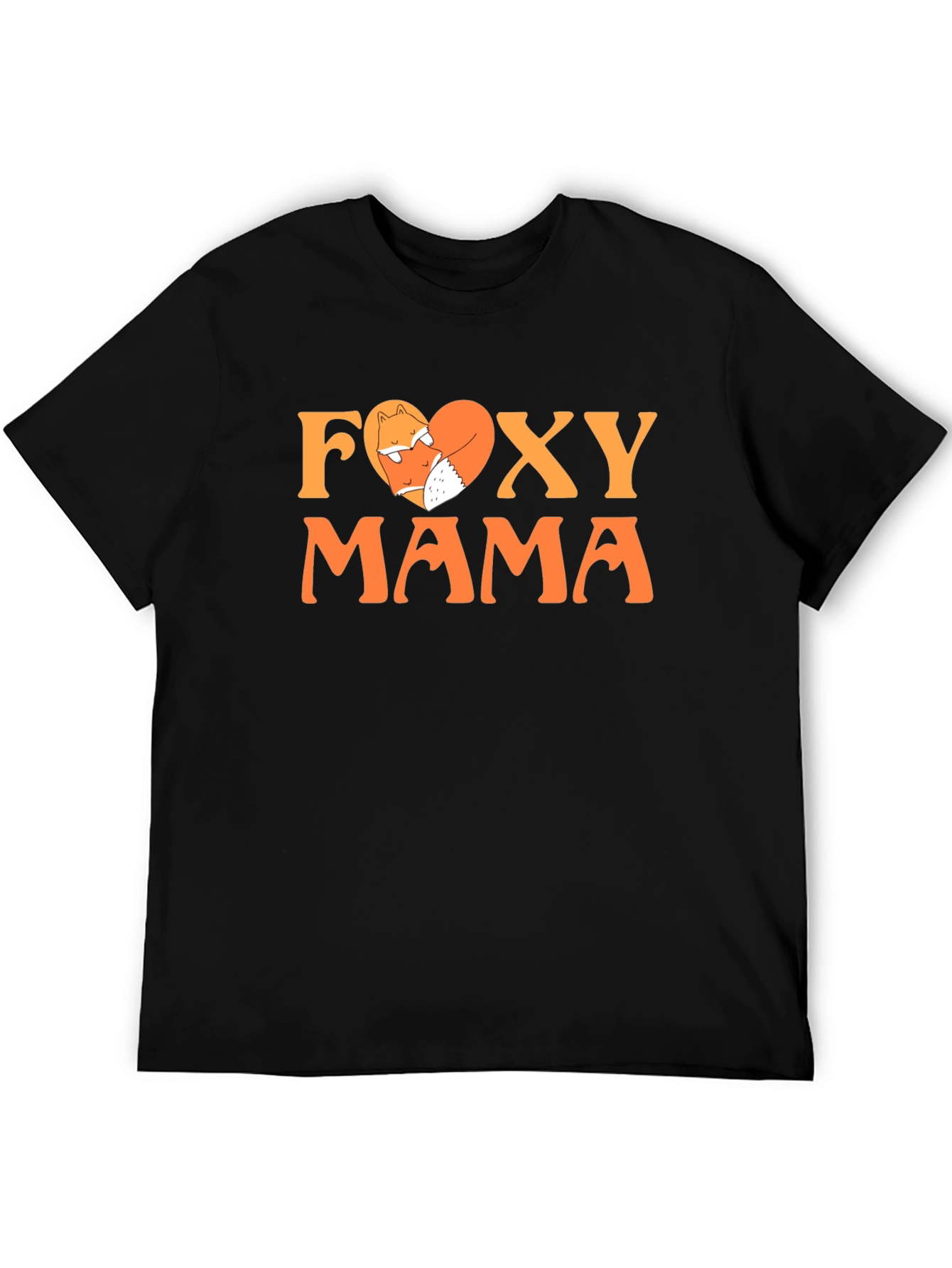 Foxy Mama Graphic Tee - Cute Fox Heart T-Shirt