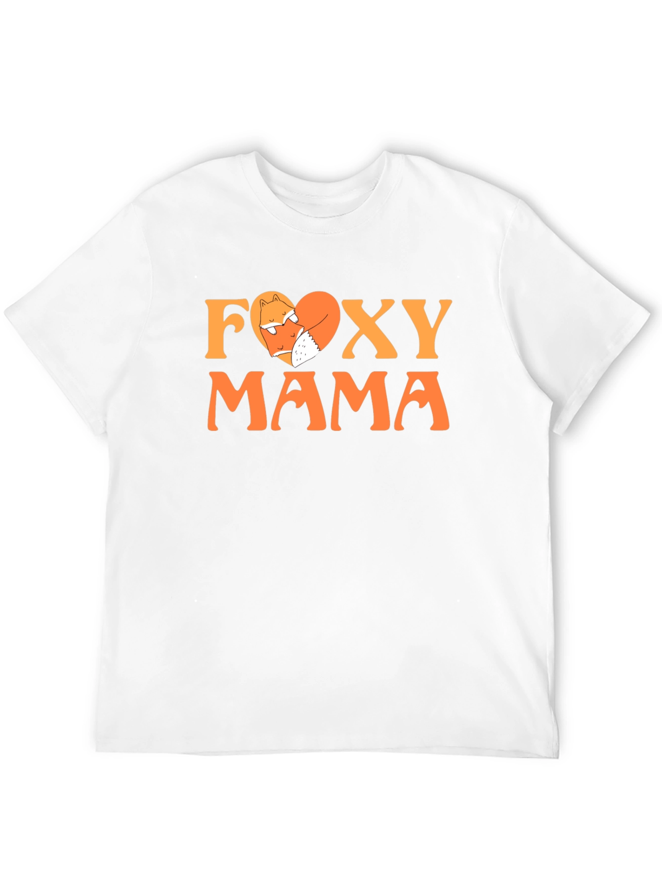 Foxy Mama Graphic Tee - Cute Fox Heart T-Shirt