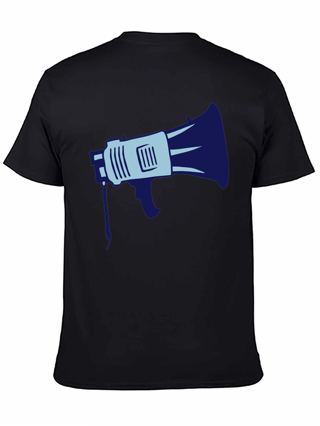 Megaphone Graphic Tee - Black Cotton Blend