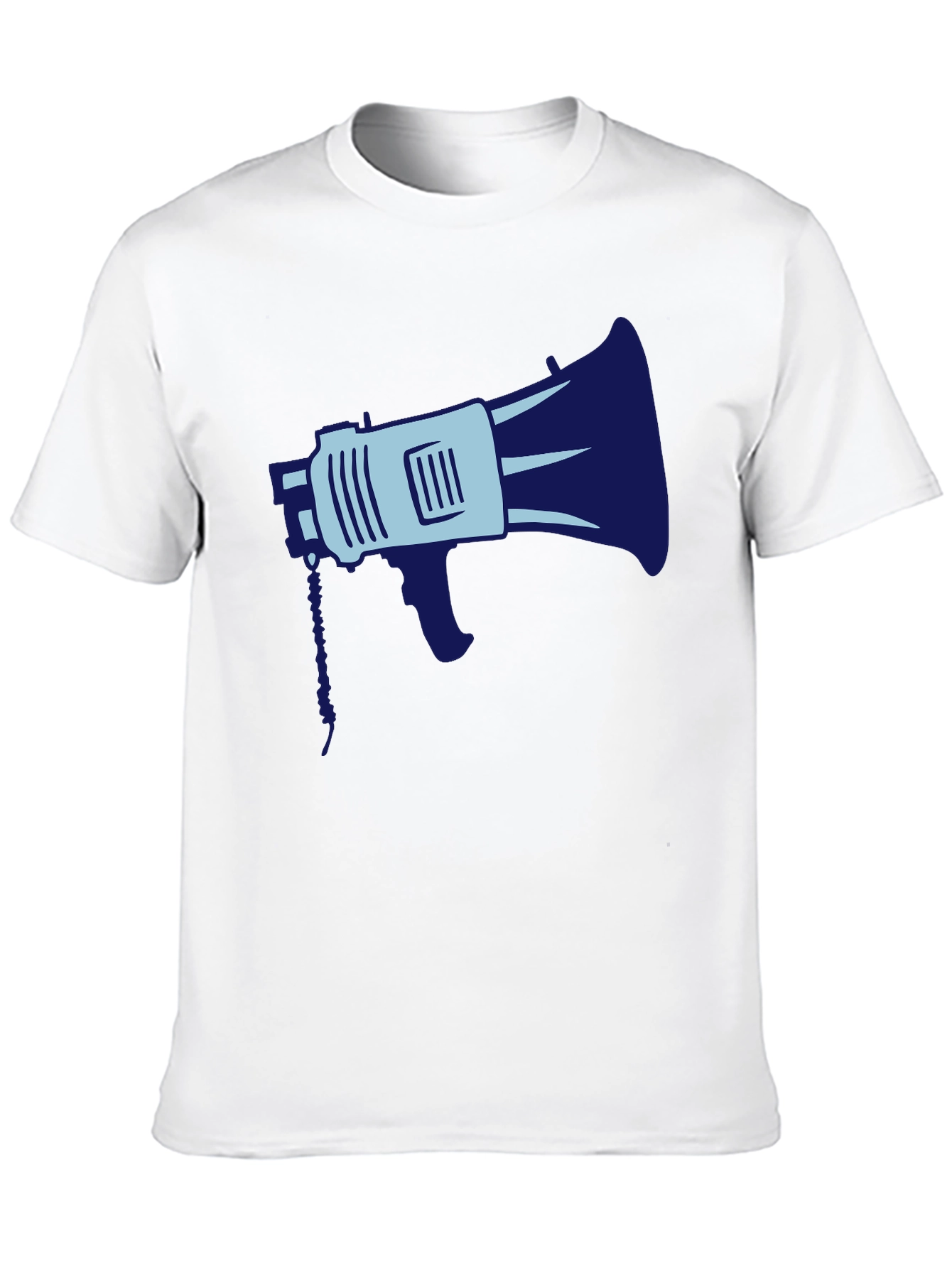 Megaphone Graphic Tee - Black Cotton Blend