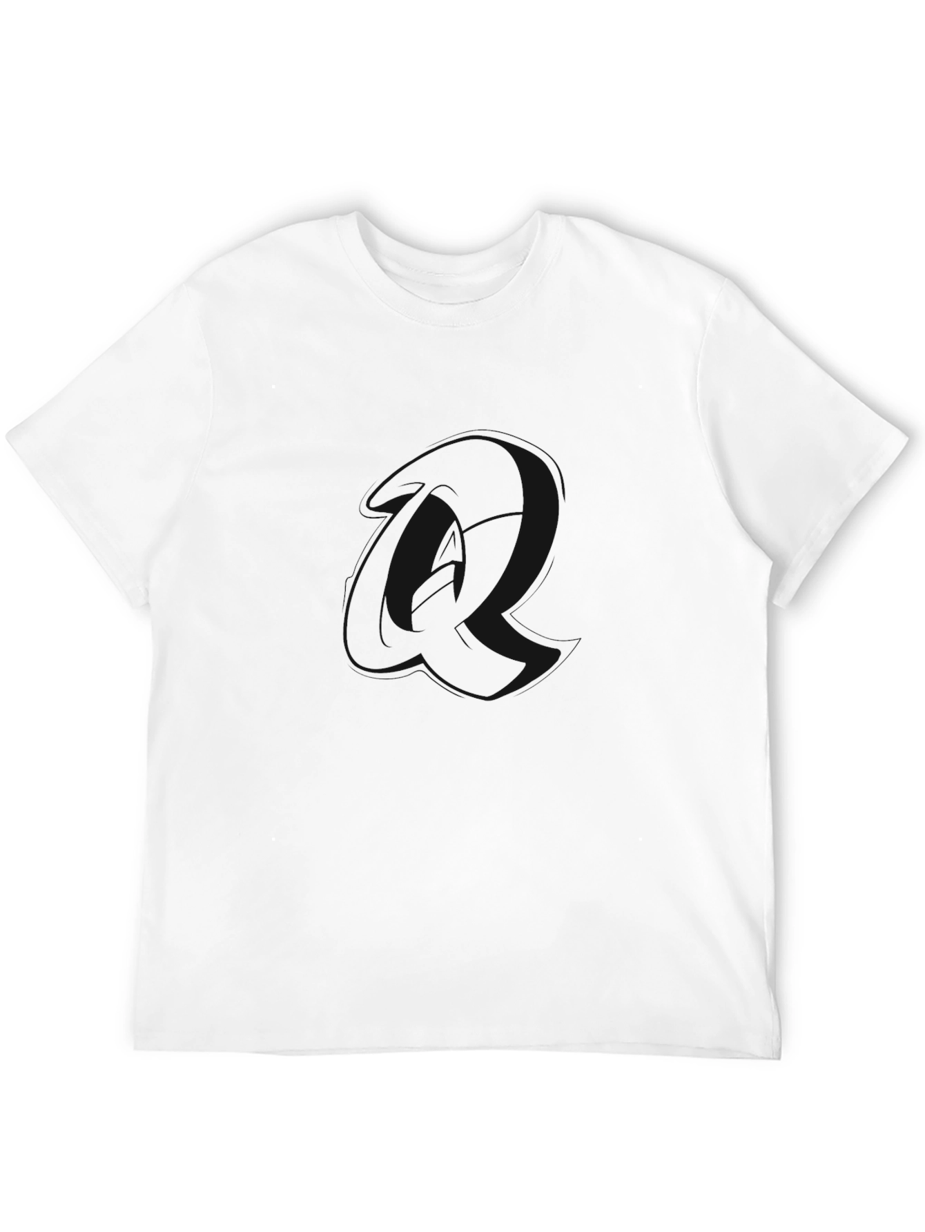 Mens Solid Black Crew Neck T-Shirt