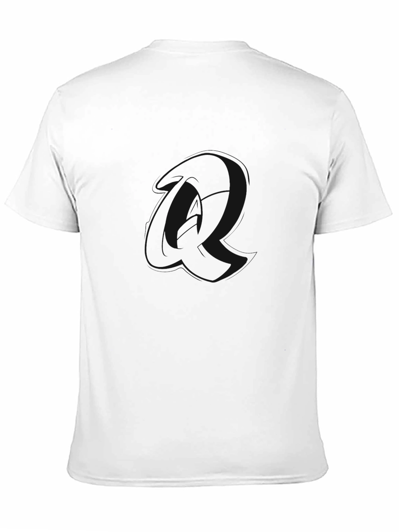 Mens Solid Black Crew Neck T-Shirt