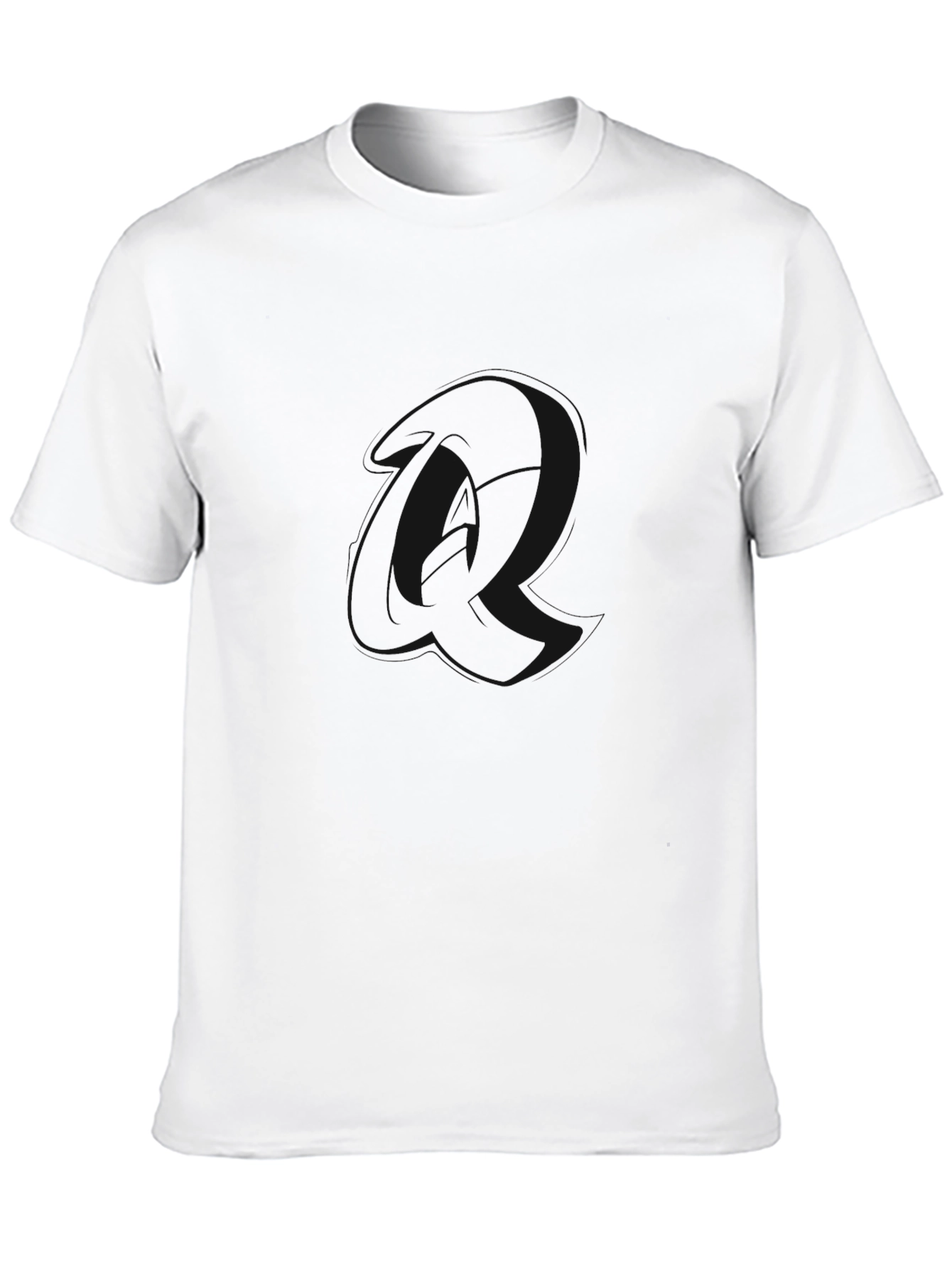 Mens Solid Black Crew Neck T-Shirt