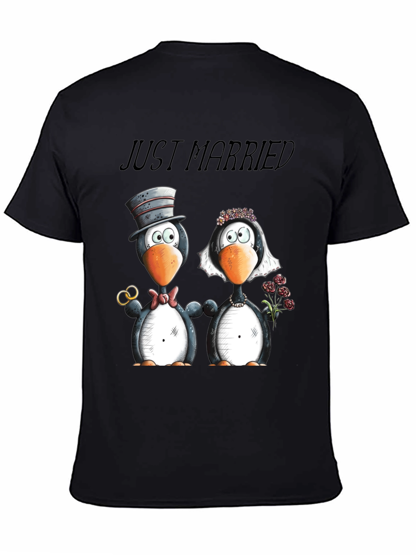 Just Married Penguins T-Shirt