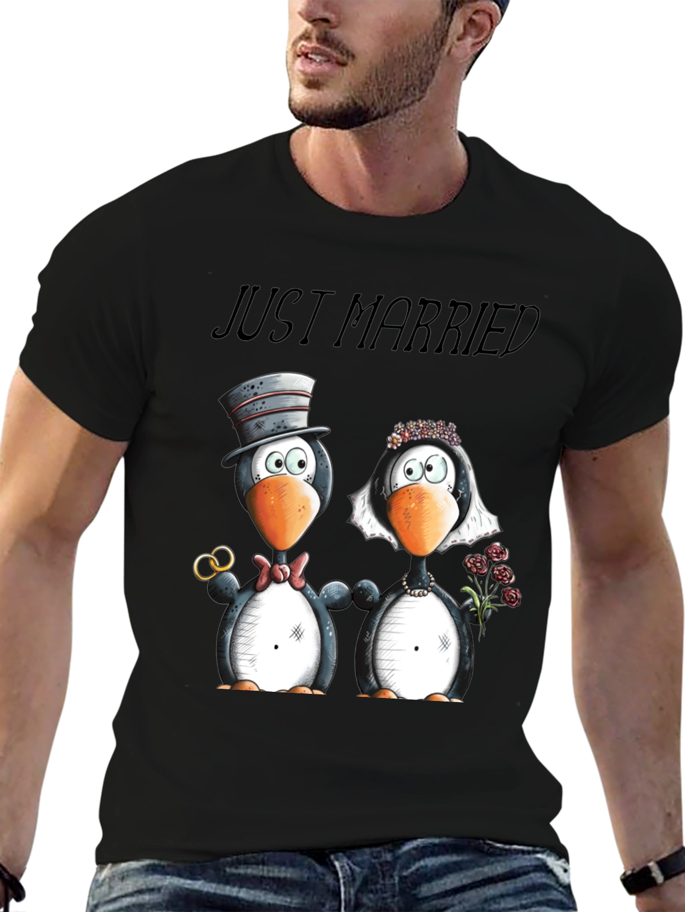 Just Married Penguins T-Shirt