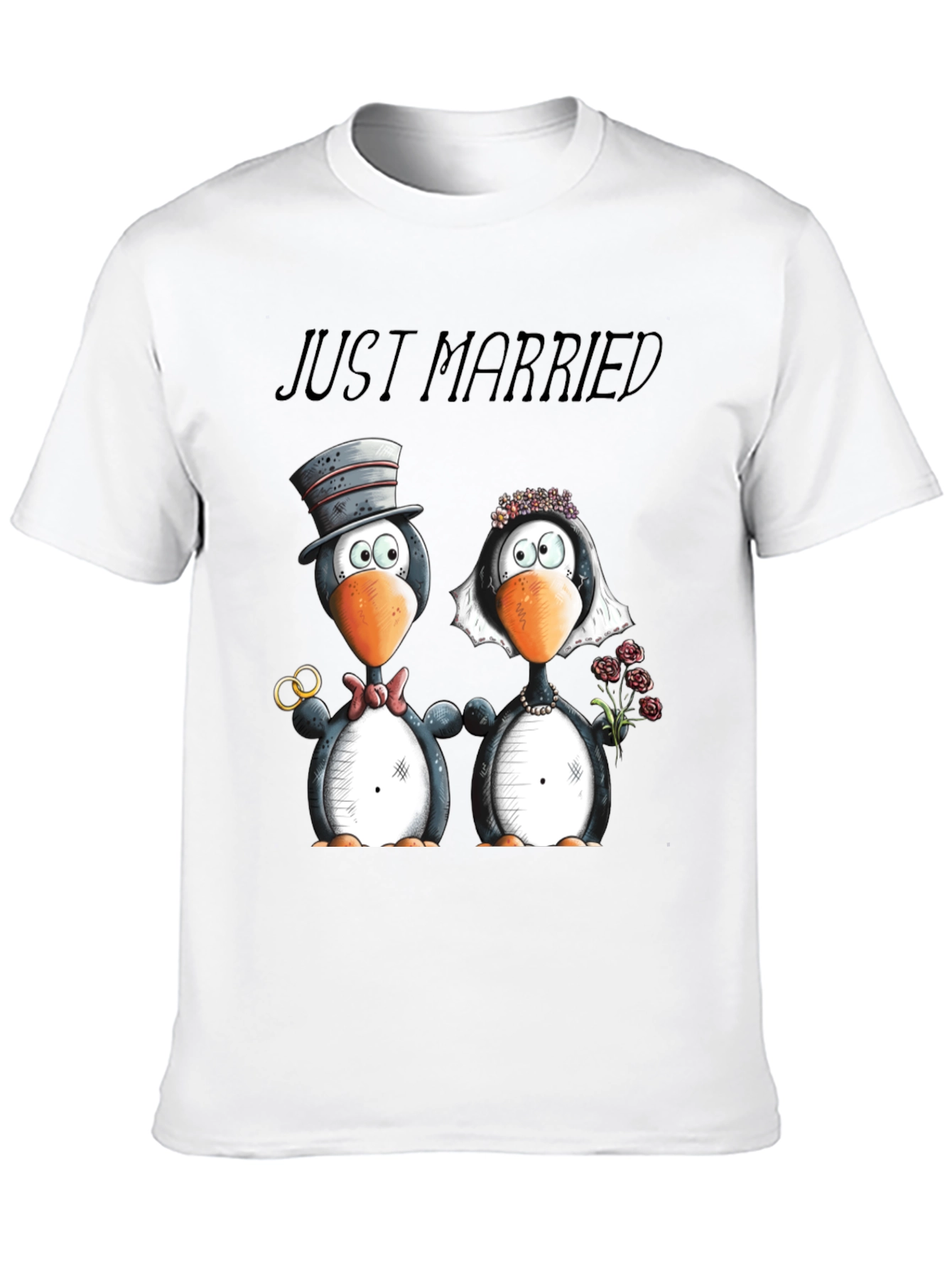 Just Married Penguins T-Shirt