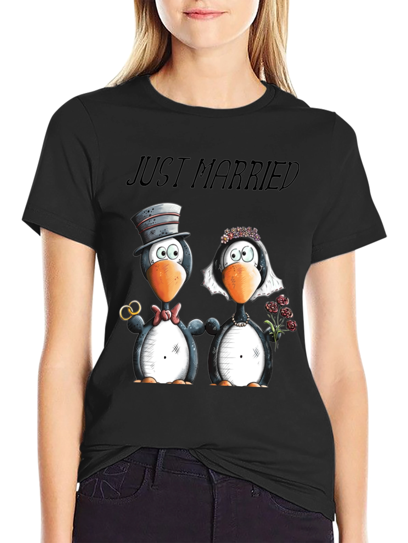 Just Married Penguins T-Shirt