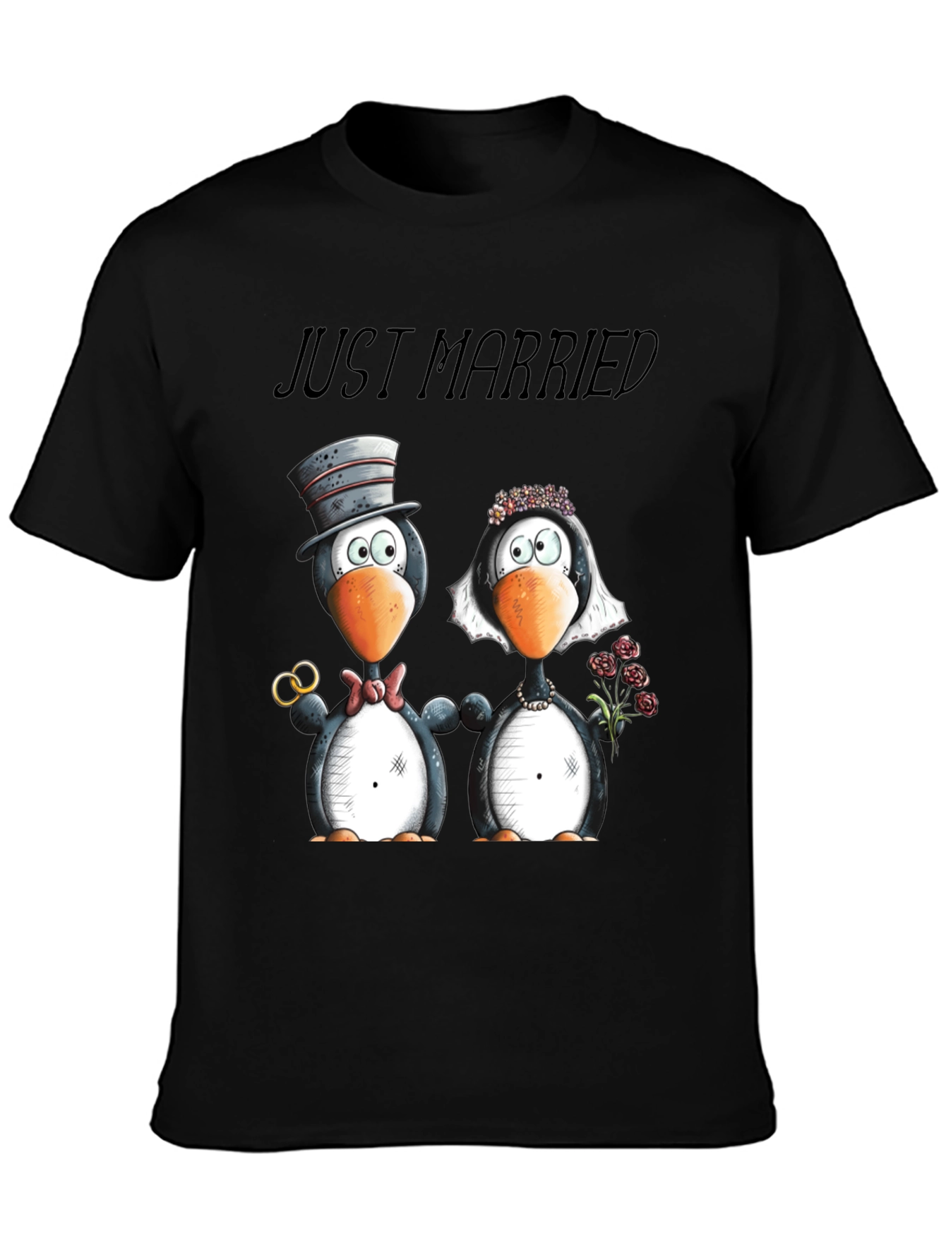 Just Married Penguins T-Shirt