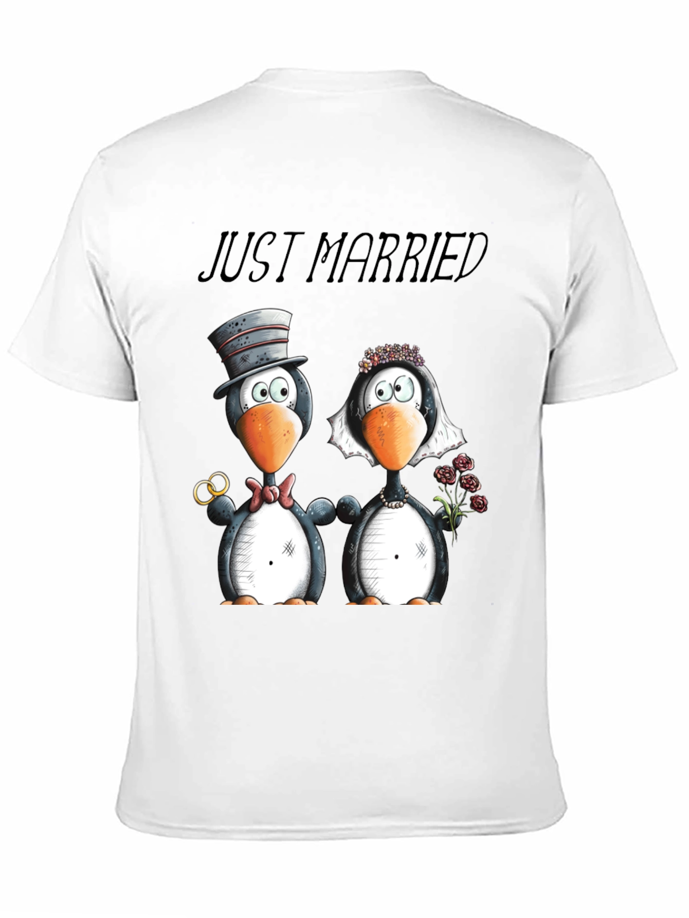 Just Married Penguins T-Shirt