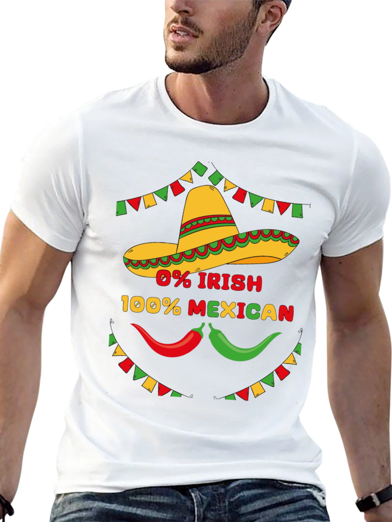 Funny 0% Irish 100% Mexican Graphic Tee
