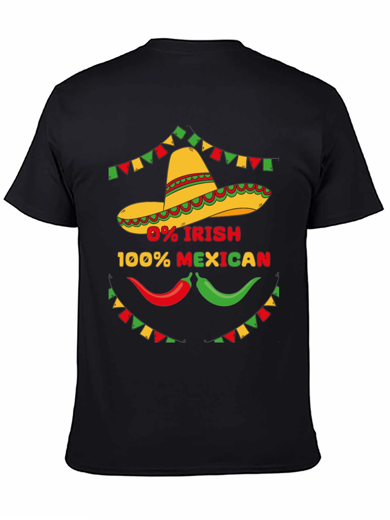 Funny 0% Irish 100% Mexican Graphic Tee