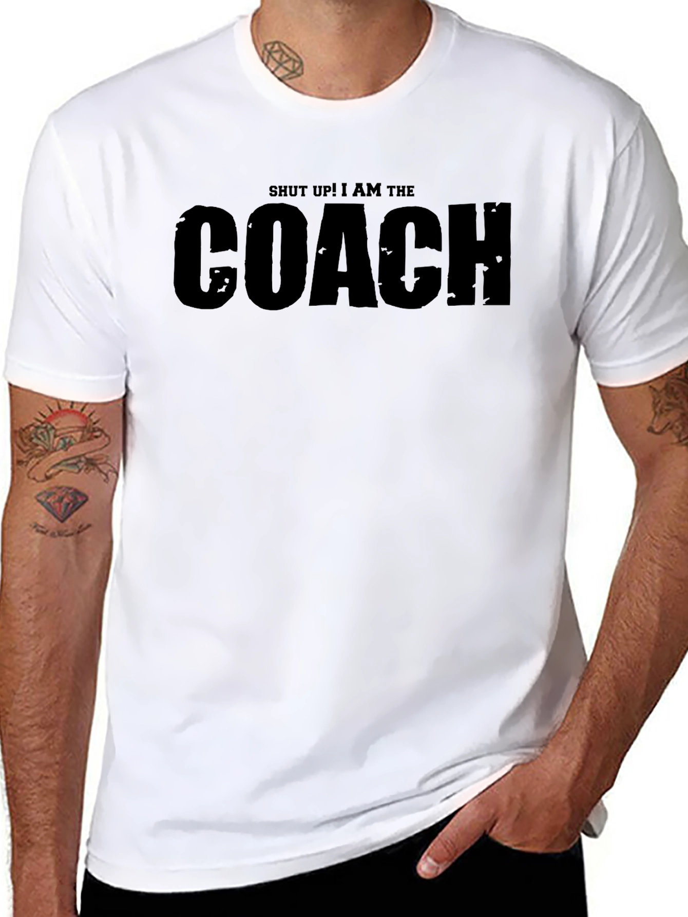 Shut Up! I Am The Coach T-Shirt - Black