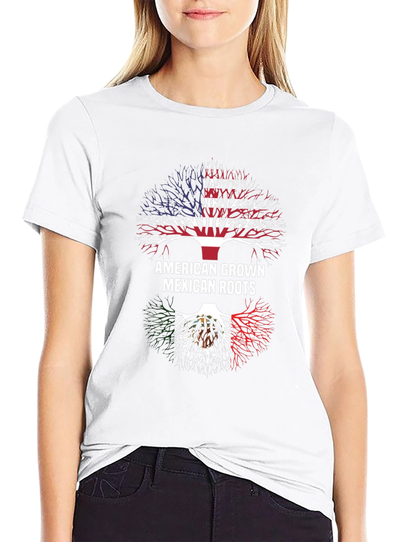 American Grown Mexican Roots T-Shirt