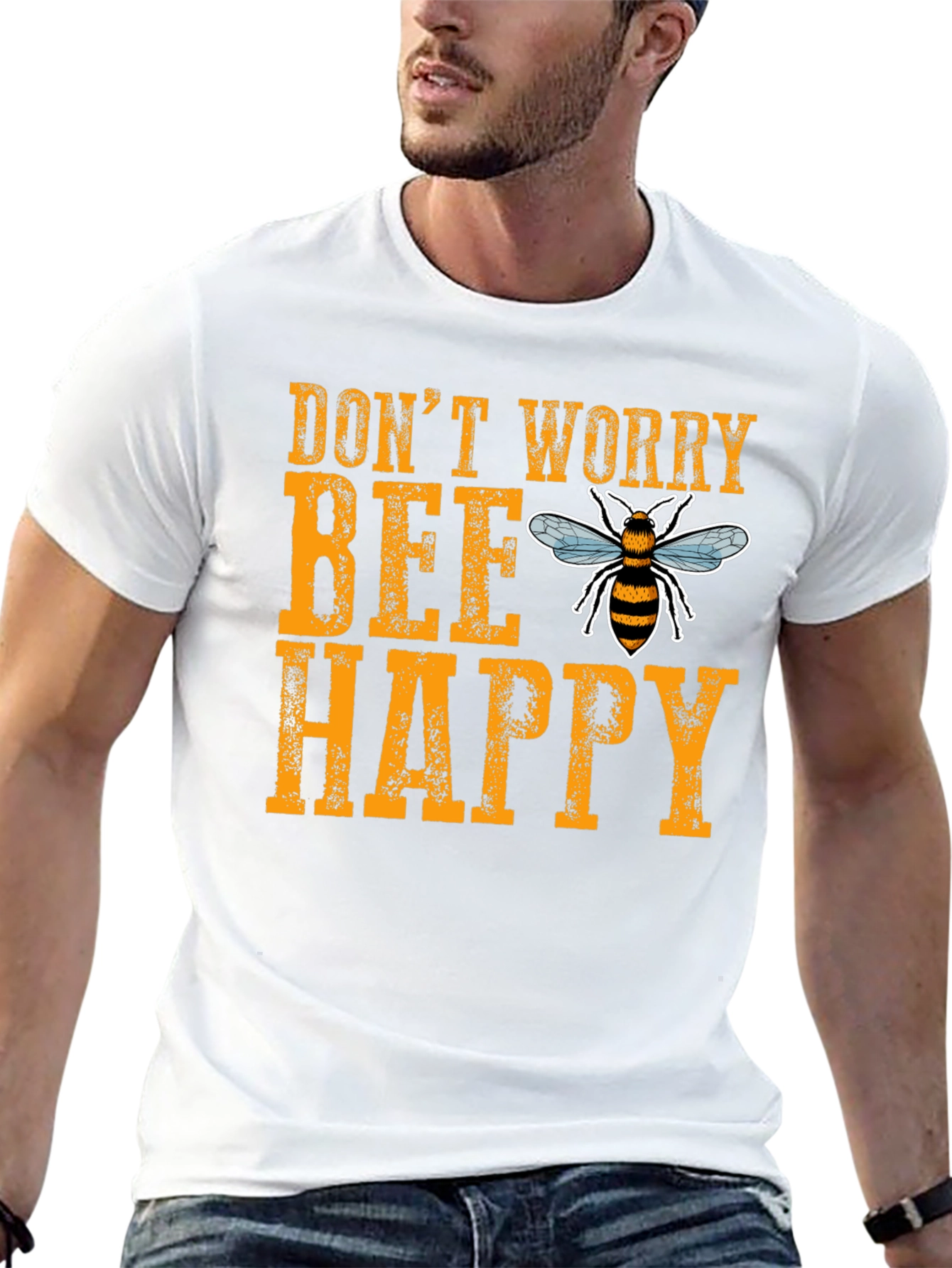 Dont Worry Bee Happy Graphic Tee
